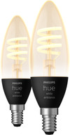 Philips Hue Filamentlamp White Ambiance kaarslamp E14 2-pack