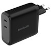 BlueBuilt 140W GaN Oplader met 2 Usb C Poorten Zwart