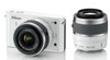 Nikon 1 J1 Wit + 1 Nikkor VR 10-30 mm + VR 30-110 mm