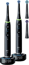 Oral-B iO 10 Zwart en Zwart Duo Pack + 4 Opzetborstels