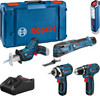 Bosch Professional 5 Toolkit 12V 0615990N1D Combi Set