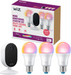 WiZ Home Monitoring Starter Kit - 3 Smart Lights + IP Camera