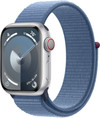 Apple Watch Series 9 4G 41mm Silver Aluminum Sport Watch Strap