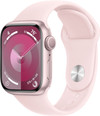 Apple Watch Series 9 41mm Roze Aluminium Sportband S/M