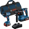Bosch Professional GBH 18V-22 + GSR 18V-45 Combi Set