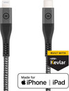 BlueBuilt Usb C naar Lightning Kabel 1,5m Kevlar Zwart