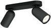 Philips Pongee opbouwspot - 2 spots - zwart