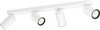 Philips Pongee opbouwspot - 4 spots - wit