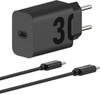 Motorola Power Delivery Oplader 30W Zwart + Usb C Kabel 1m Zwart Kunststof
