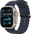 Apple Watch Ultra 2 4G 49 mm Silber Ocean Armband Blau