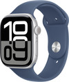 Apple Watch Series 10 46mm Zilver Sportband S/M