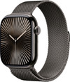 Apple Watch Series 10 4G 46mm Titanium Zwart Milanese Band M/L