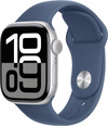 Apple Watch Series 10 4G 42mm Zilver Sportband S/M