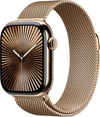 Apple Watch Series 10 4G 42mm Titanium Gold Milanese Watch Strap