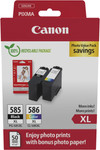 Canon PG-585XL + CL-586XL Combo Pack + Fotopapier