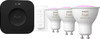 Philips Hue White and Color Starter Pack GU10 3-pack + Bridge Pro + Dimmer