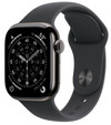 Apple Watch Series 11 Cellular 42mm Titanium  Slate Sportband M/L