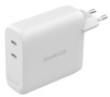 BlueBuilt 140W GaN Oplader met 2 Usb C Poorten Wit