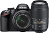 Nikon D3200 + 18-55mm VR II + 55-300mm VR zwart