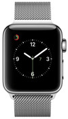 Apple Watch Series 2 42mm Roestvrij Staal/Milanese Polsband