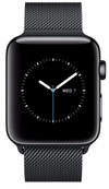 Apple Watch Series 2 38mm Space Zwart Roestvrij Staal/Milanese Polsband