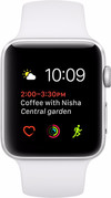 Apple Watch Series 1 42mm Zilver Aluminium/Witte Sportband