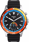 Fossil Q Crewmaster Hybrid Zilver/Zwart