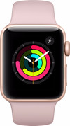 Apple Watch Series 3 38mm Goud Aluminium/Roze Sportband