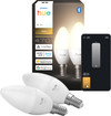 Philips Hue Kaarslamp White E14 Duo Pack