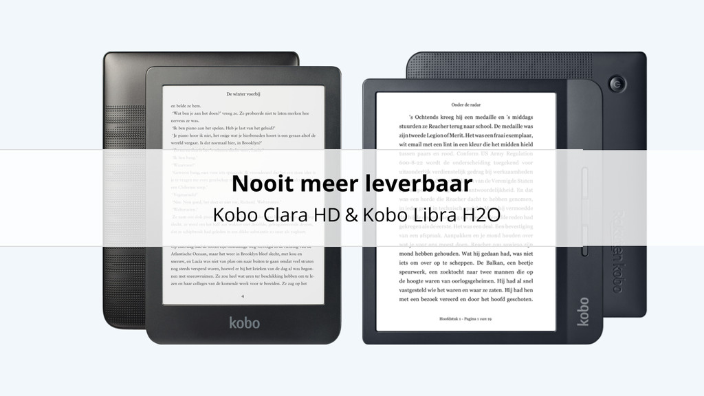 Vergelijking tussen Kobo Clara HD, Libra H2O en Forma | Coolblue