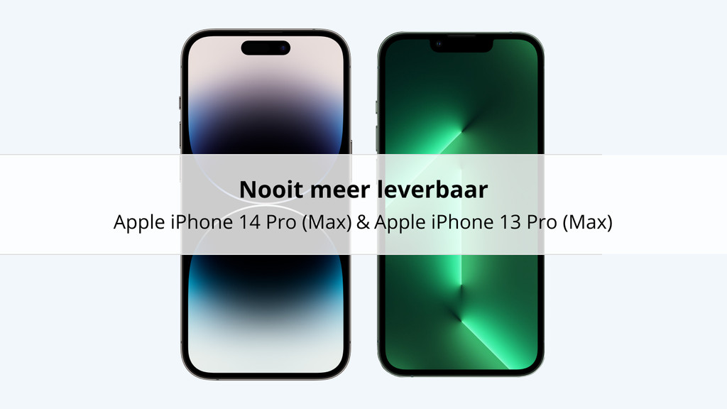 Vergelijk iPhone 14 Pro (Max) en iPhone 13 Pro (Max) | Coolblue