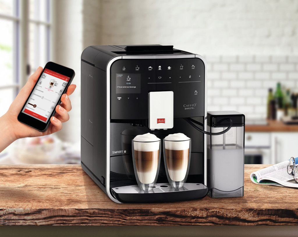 Melitta Barista T SMART Zwart F830-102 product in gebruik