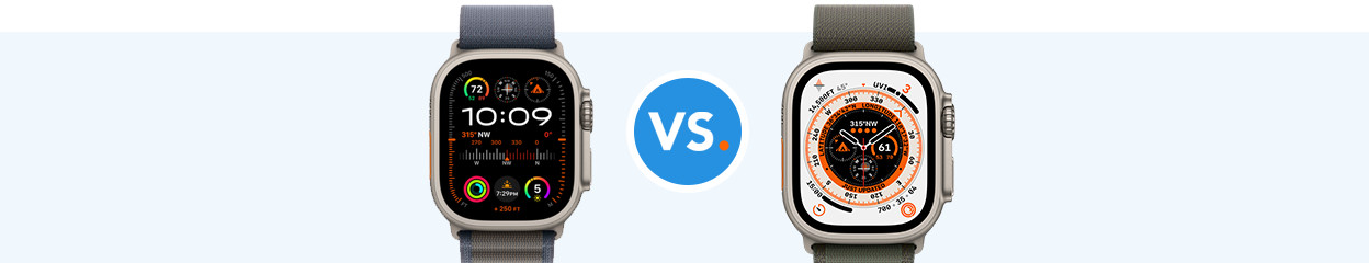 Vergelijk Apple Watch Ultra 2 met Apple Watch Ultra