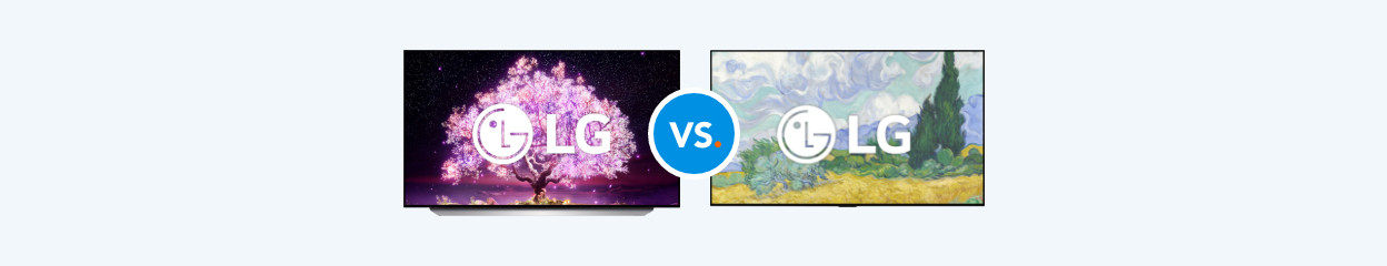 Vergelijk de LG G1 met de LG C1 OLED tv's