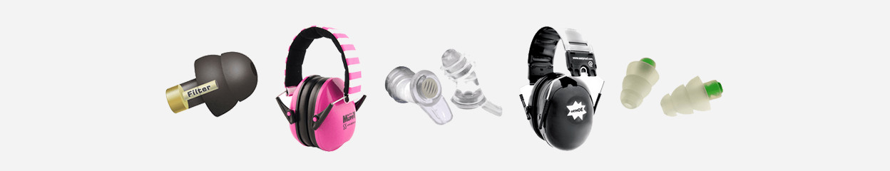 Different types of hearing protection