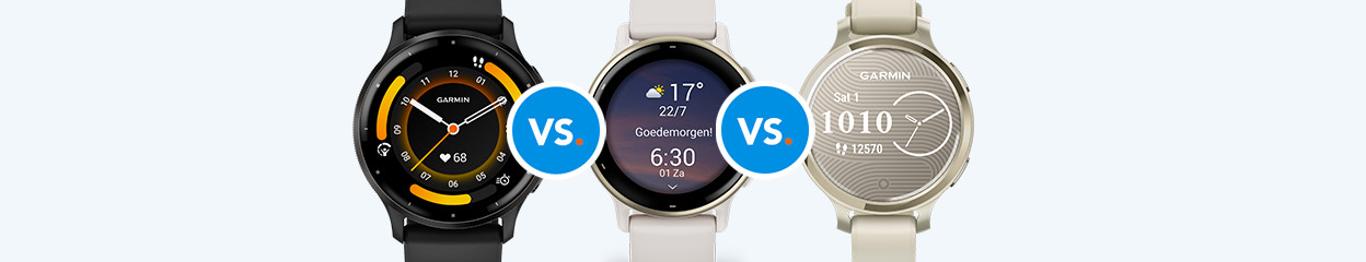 Compare the Garmin Venu, Garmin vívoactive, and Garmin Lily