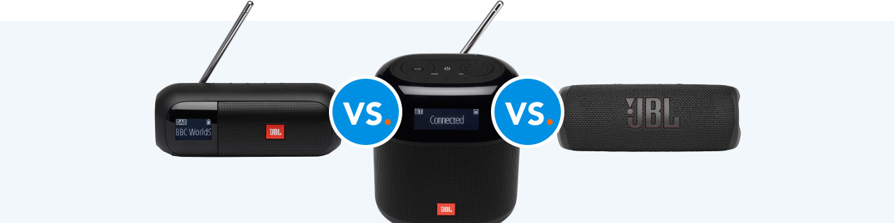 Compare the JBL Tuner 2 to the Tuner XL and the Flip 6