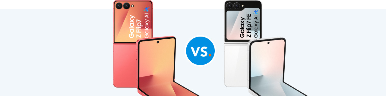 Compare the Samsung Galaxy Z Flip 7 to the Z Flip 7 FE