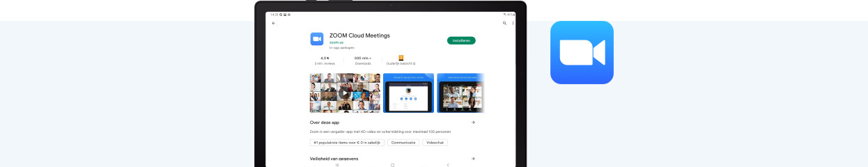Hoe werkt Zoom op je Android tablet?