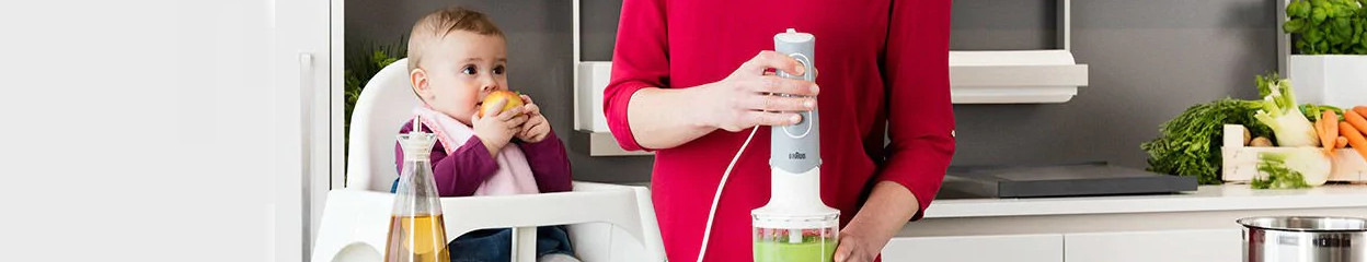 Hoe kies je een staafmixer voor babyvoeding?