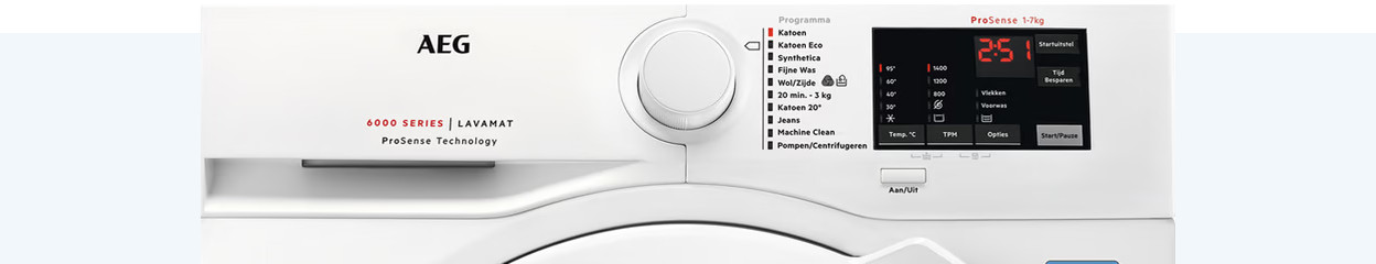 What's AEG ProSense technology in washing machines?