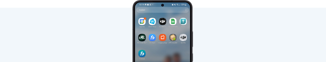 How do you download the DJI Fly app on your Android smartphone?