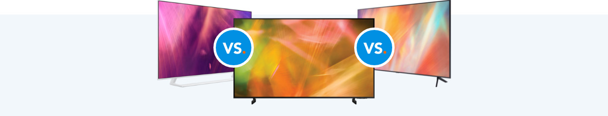 Compare the Samsung AU9080 to the AU8000 and the AU7100 TVs