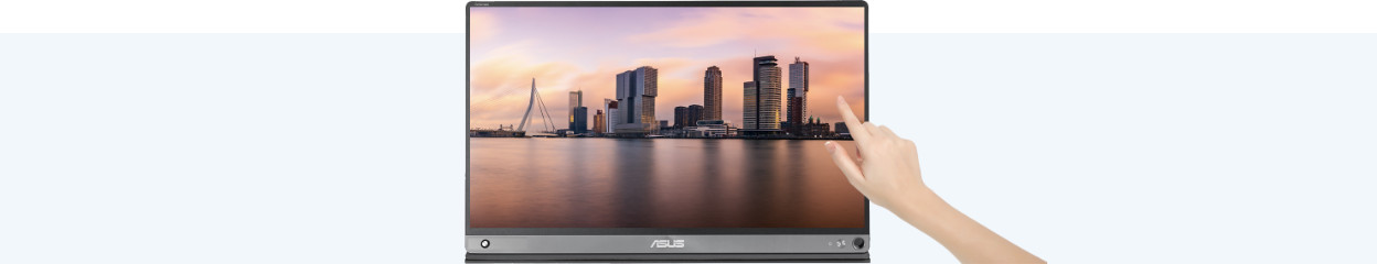 What is a monitor with touchscreen and how does it work?