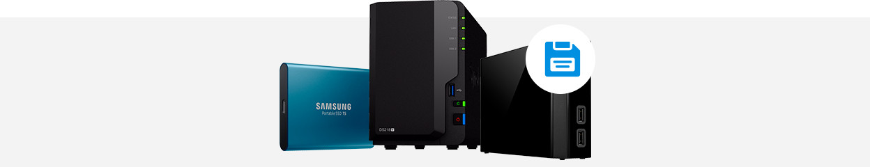 How do you choose external storage for your files?