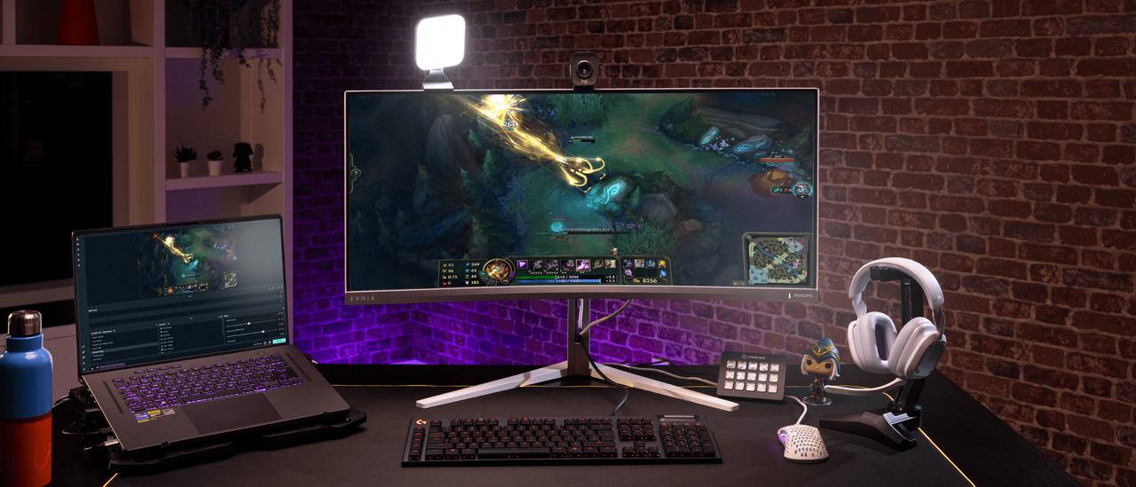 Gaming laptop setup