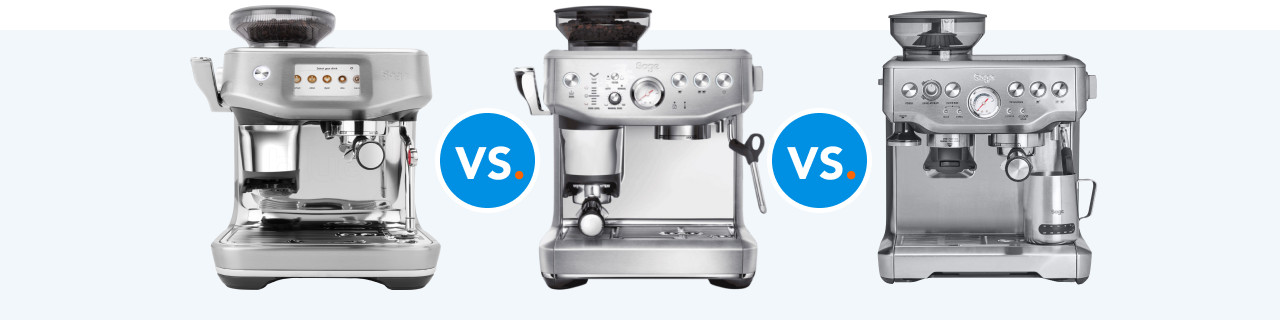 Vergelijk de Sage Barista Express, Express Impress en Barista Touch
