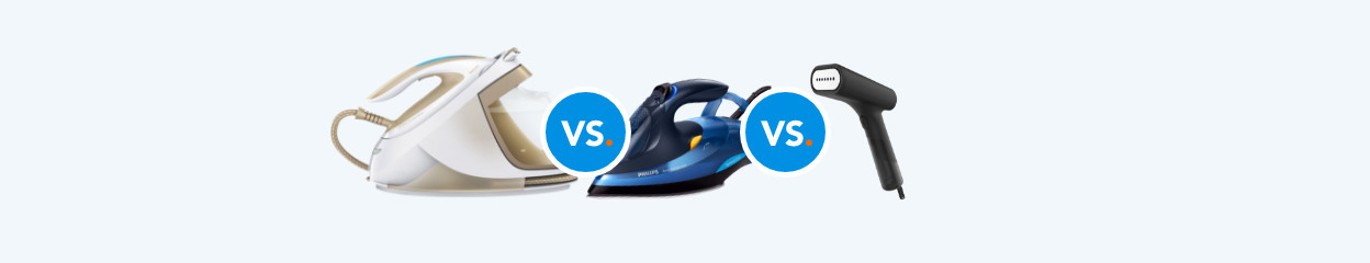 The differences between a steam generator, steam iron, and clothes steamer