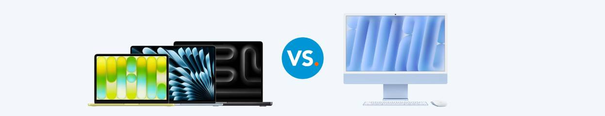 Vergelijk MacBook met iMac