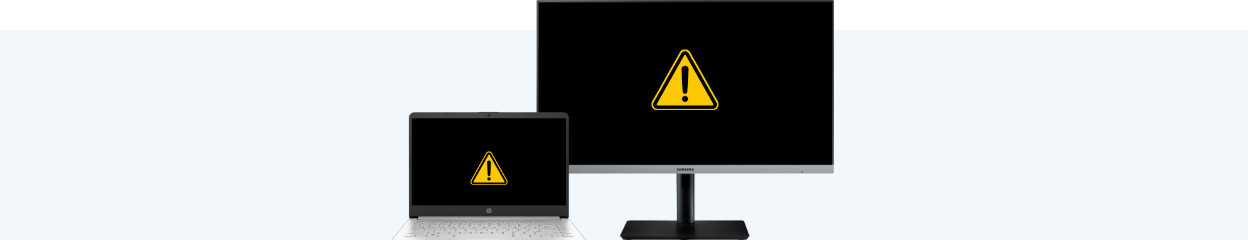 How do you solve connection issues with your monitor and laptop?